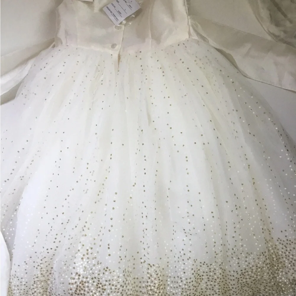 NWT Flower Girl Dress Recital Bridesmaid Formal Party Fairy Mesh Full Sparkle - Picture 7 of 10